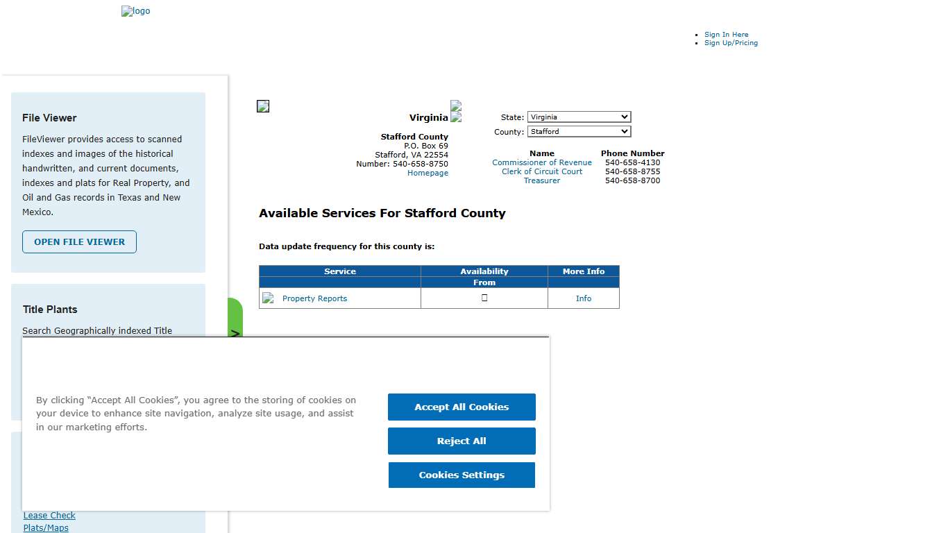 Search Stafford County Public Property Records Online CourthouseDirect.com